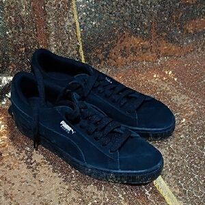Puma Midnight Black Suede Shoes